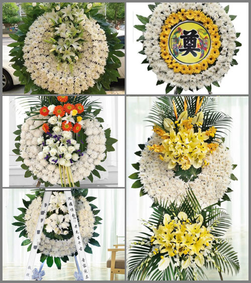 山东青岛平度市白沙河街道西白沙村花圈速递